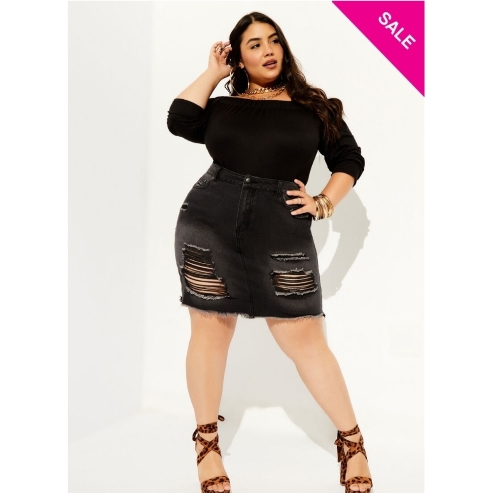Ashley Stewart THE ALY BODYSUIT- Black